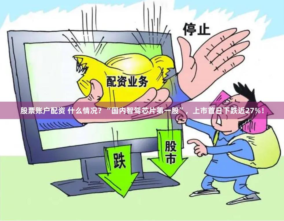 股票账户配资 什么情况？“国内智驾芯片第一股”，上市首日下跌